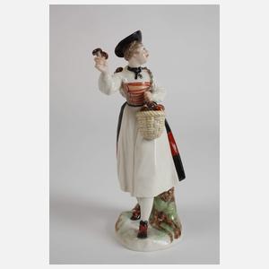 Nymphenburg "Schwammerlverkäuferin"