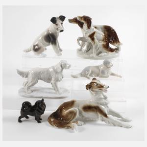 Konvolut Porzellanhunde
