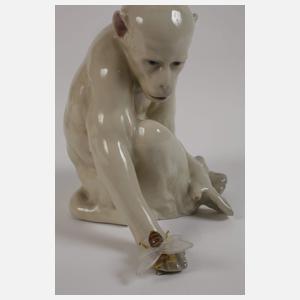 Pfeffer Gotha Affengruppe und Heubach Schimpanse