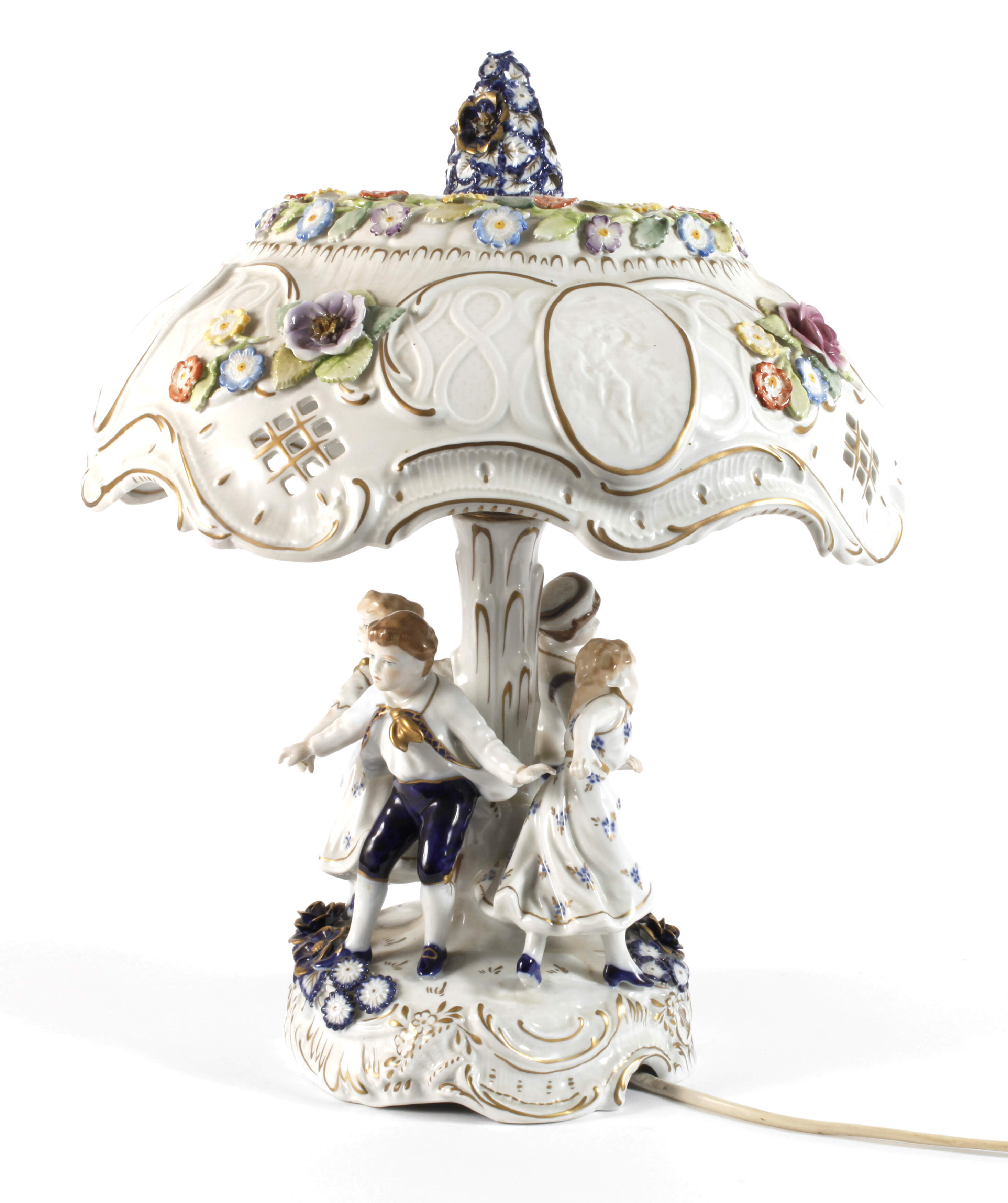 Schierholz Plaue Lithophanie-Leuchte Kinderreigen