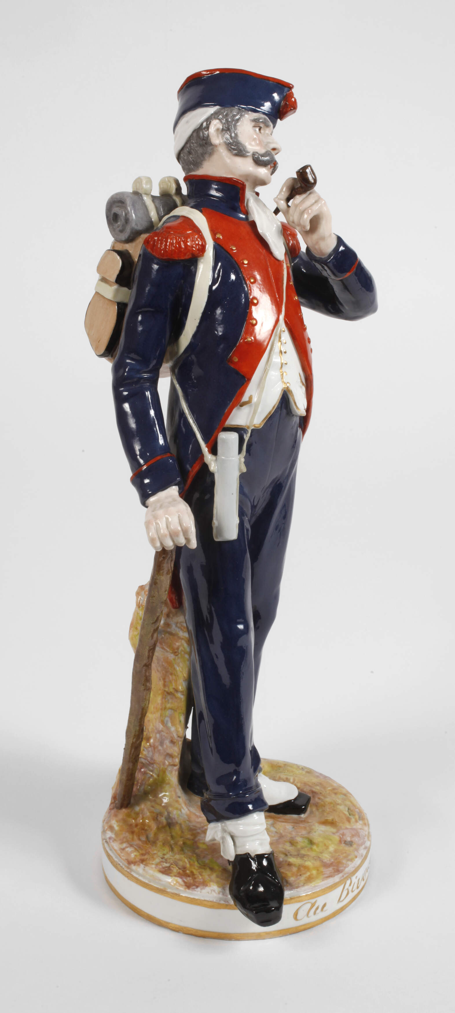 Sèvres Soldat "Au Bivouac – Im Biwak"