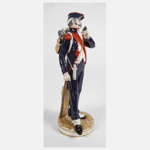 Sèvres Soldat "Au Bivouac – Im Biwak"