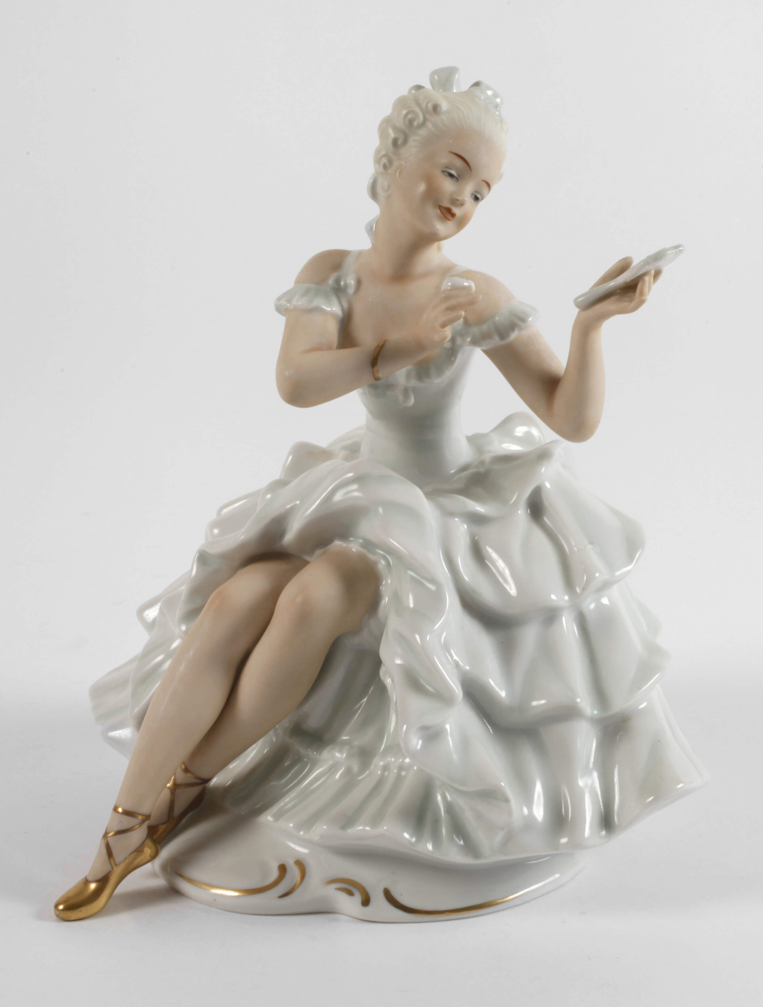 Wallendorf "Balletteuse mit Spiegel"