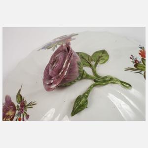 Alt-Wien runde Deckelterrine Blumenmalerei