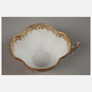 Prunkvolle Mokkatasse Kauffahrteiszene