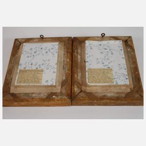 Reliefportraits Ludwig XVI. und Marie Antoinette