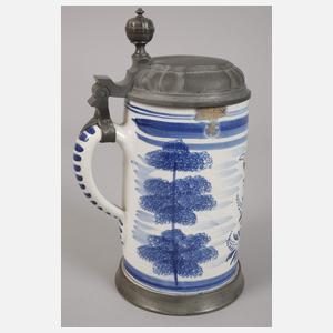 Vier Fayencewalzenkrüge