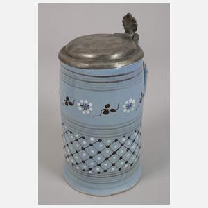 Vier Fayencewalzenkrüge