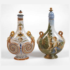 Paar Pilgerflaschen Richard Ginori