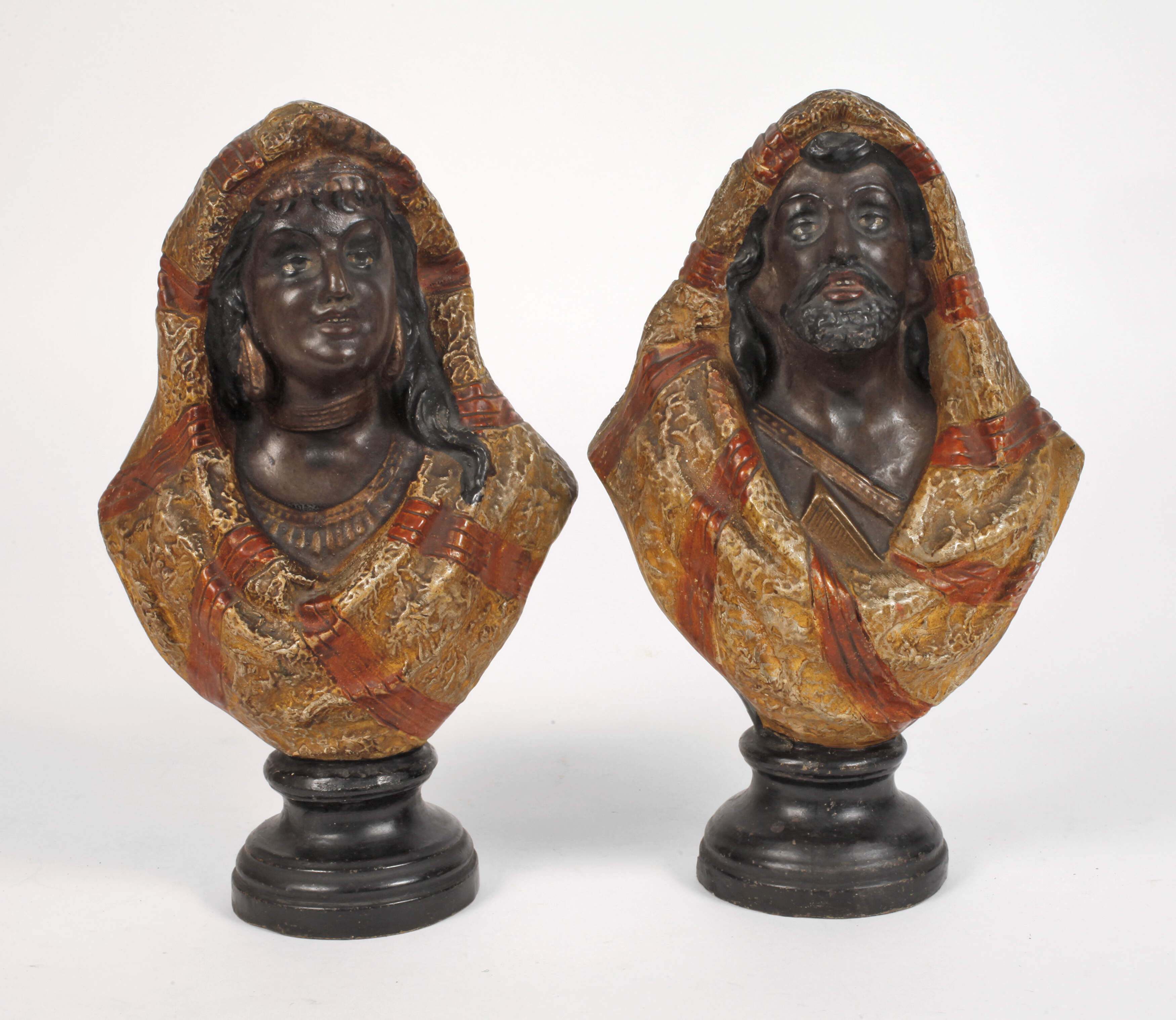 William Guérin & Cie. Paar Araberbüsten