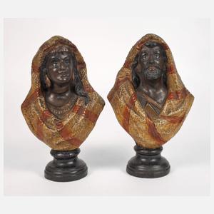 William Guérin & Cie. Paar Araberbüsten