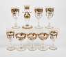 Saint Louis acht Gläser und ein Kerzenleuchter
