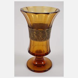 Moser Karlsbad zwei Gläser und eine Vase