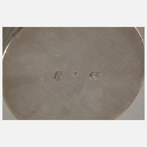 Augsburger Silberbecher mit Freimaurermotiv