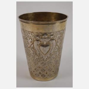 Großer Vermeil Becher Schlesien