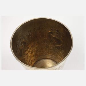 Großer Vermeil Becher Schlesien