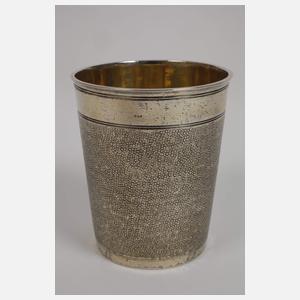 Nürnberger Vermeil Schlangenhautbecher