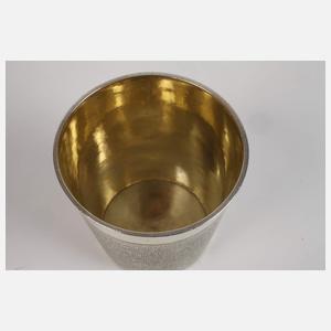 Nürnberger Vermeil Schlangenhautbecher