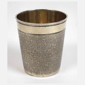 Nürnberger Vermeil Schlangenhautbecher