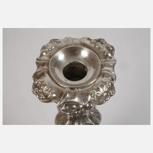 Zwei Kerzenleuchter Silber