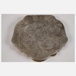 Silberdose mit Emaillemalerei