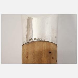 Konvolut Tischzubehör mit Silbermontur