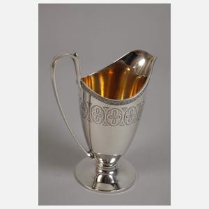 Silber Zucker-/Sahneset