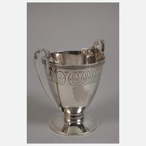 Silber Zucker-/Sahneset