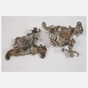 Silber sechs Menükartenhalter