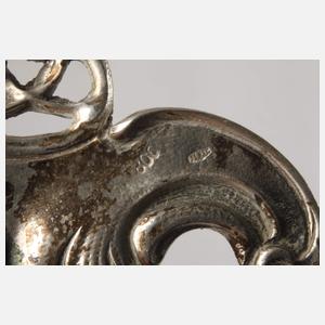 Silber sechs Menükartenhalter