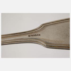 Großes Silberbesteck "Augsburger Faden"