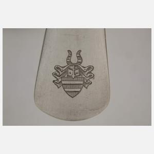 Fischvorlegebesteck aus Adelsbesitz