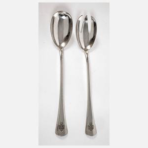 Salatbesteck aus Adelsbesitz