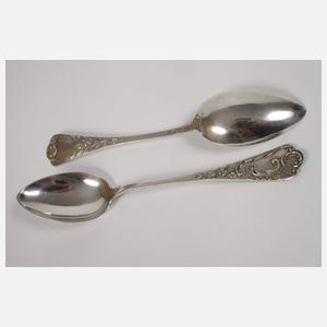 Silber zwölf Kaffeelöffel Historismus