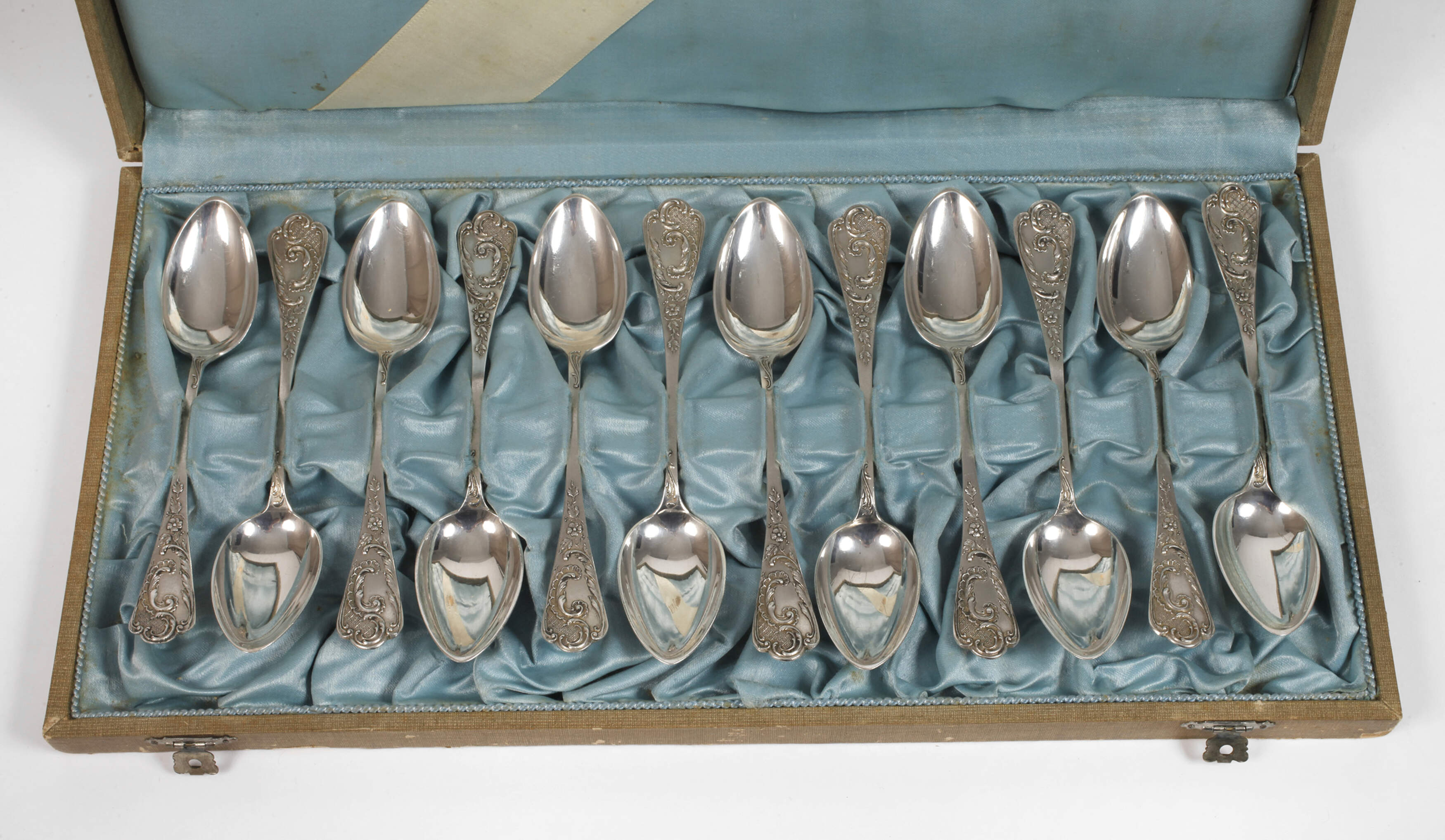 Silber zwölf Kaffeelöffel Historismus