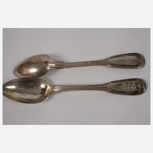 Silber zwölf Kaffeelöffel aus Adelsbesitz