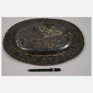 Prunkwandteller mit Schlachtenszene