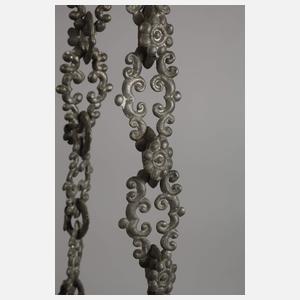 Vogtländischer Deckenleuchter Zinn