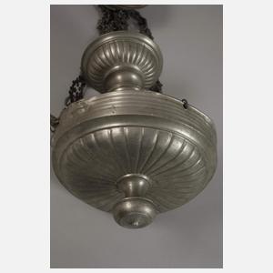 Vogtländischer Deckenleuchter Zinn