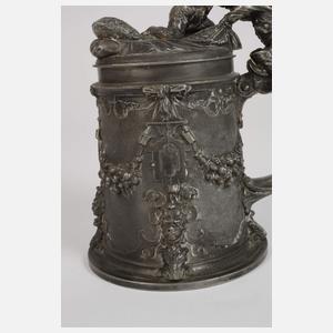 Patriotischer Zinnhumpen Historismus