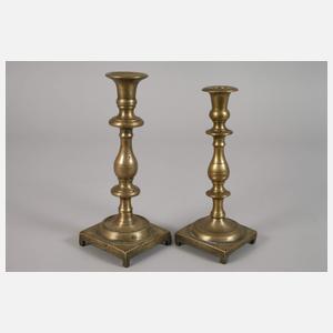 Sechs Messingleuchter