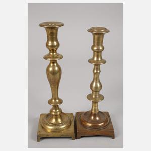 Sechs Messingleuchter