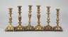 Sechs Messingleuchter