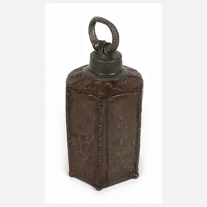Frühbarocke Schraubflasche Kupfer