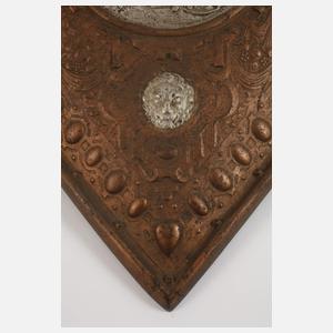 Großes Reliefschild Eisenguss