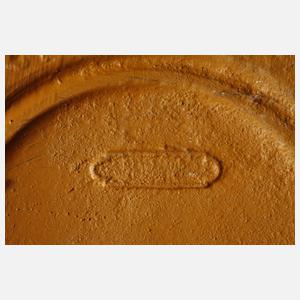 Großes Reliefschild Eisenguss