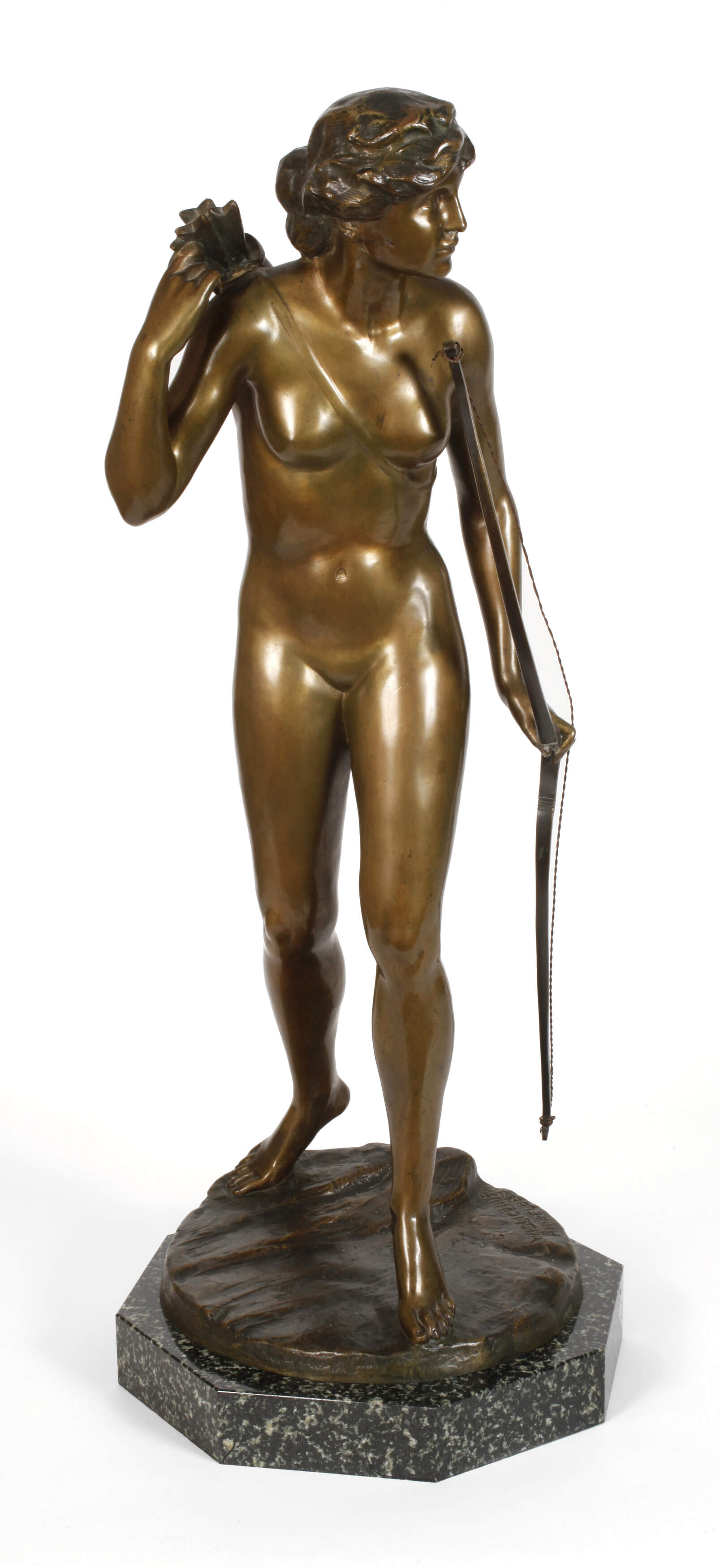 Lilli Wislicenus-Finzelberg, große Diana als Akt