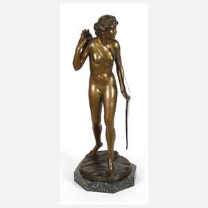 Lilli Wislicenus-Finzelberg, große Diana als Akt