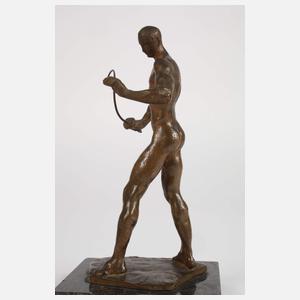 Nackter Florettfechter