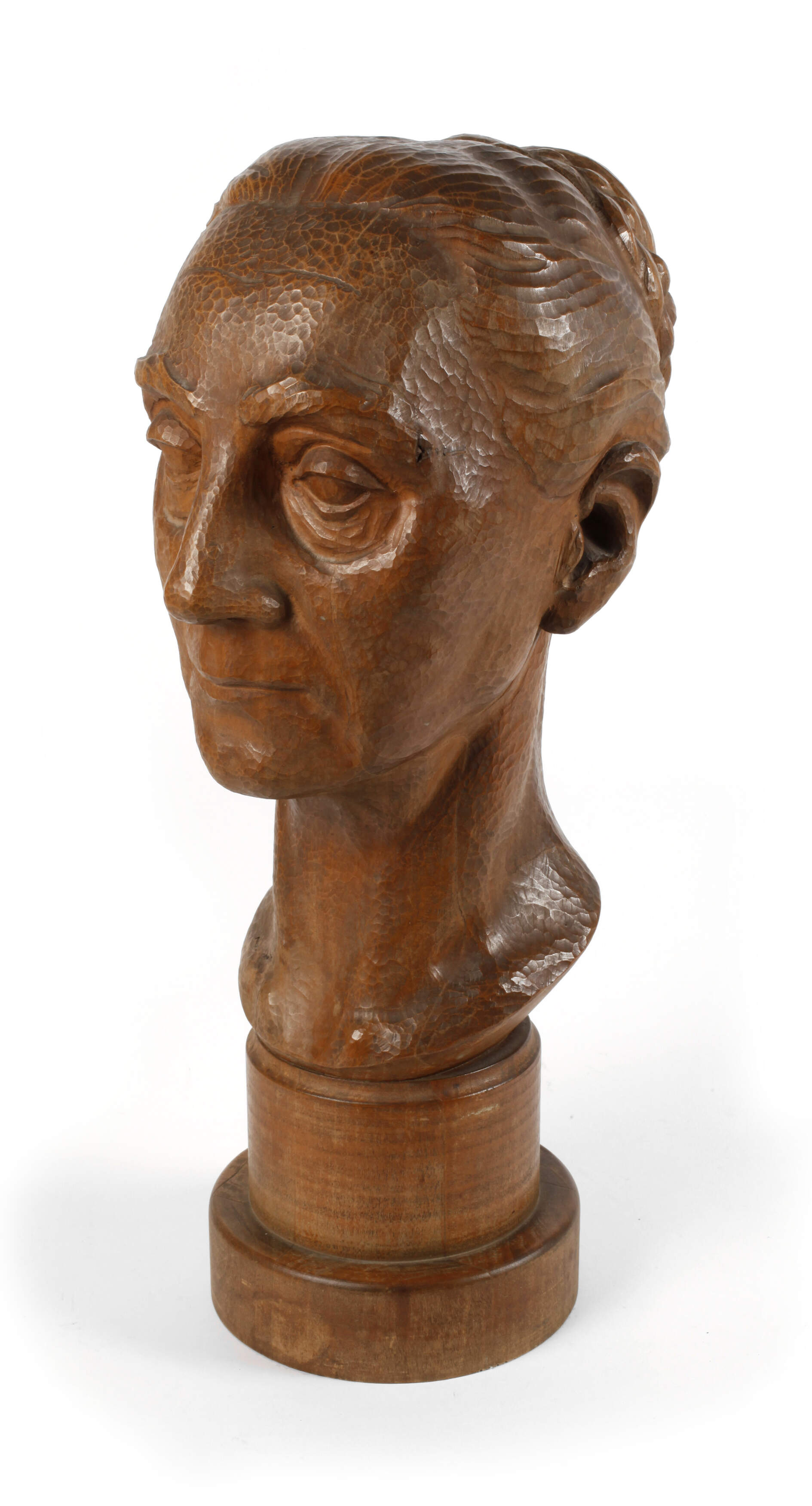 Weibliche Büste Holz